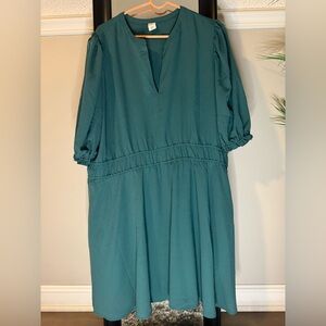 Melrose and Market Teal Mini Dress